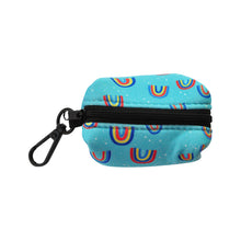 Load image into Gallery viewer, HAPPY RAINBOW BLUE POOP BAG HOLDER