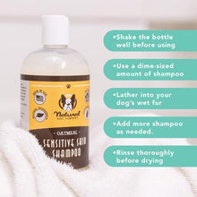 Load image into Gallery viewer, Natural Dog Company SENSITIVE SKIN OATMEAL LIQUID SHAMPOO